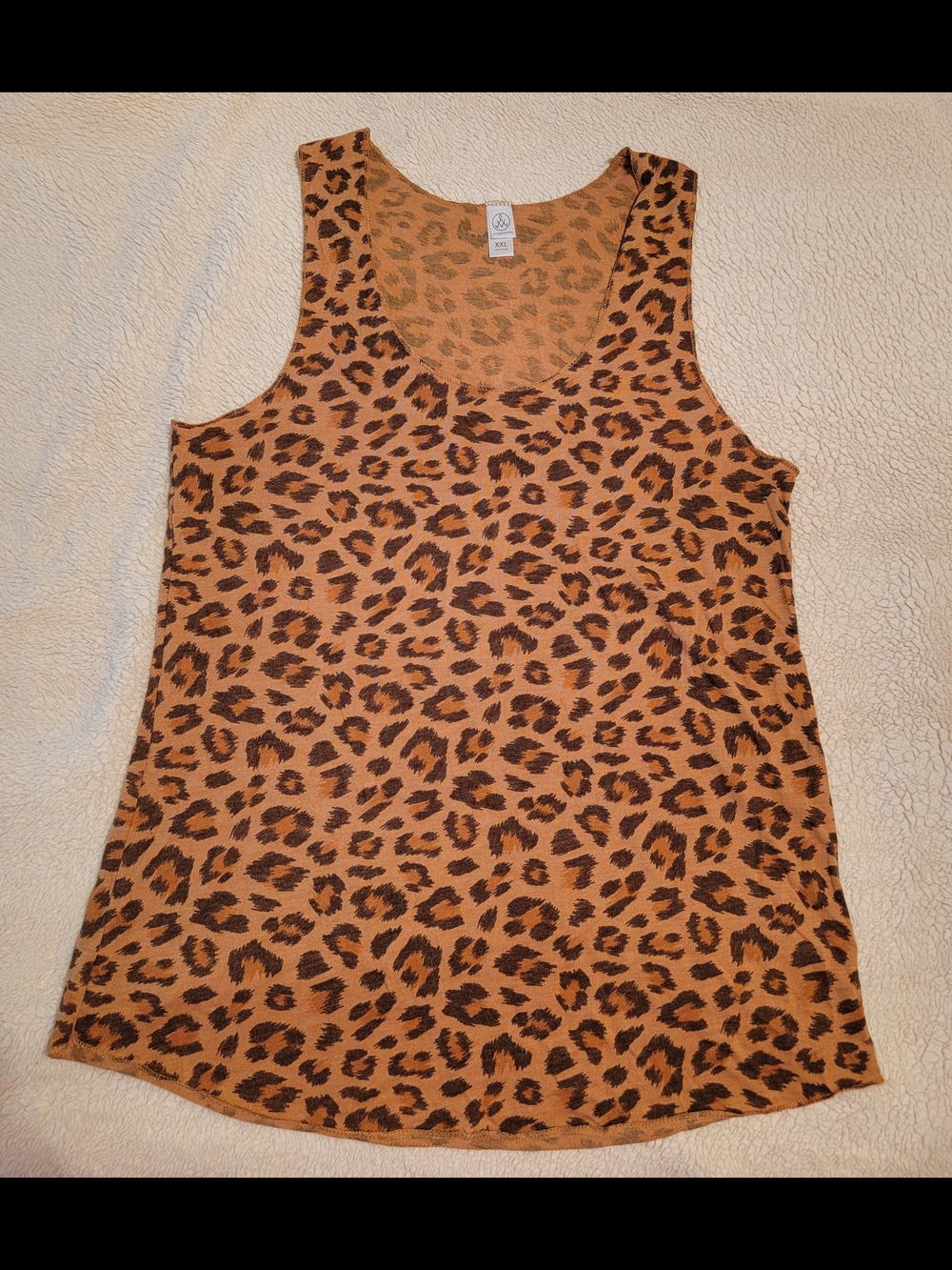 Alternative Apparel Leopard Print Scoop Neck Tank Top - Brown Size XXL Euc! - Picture 4 of 8